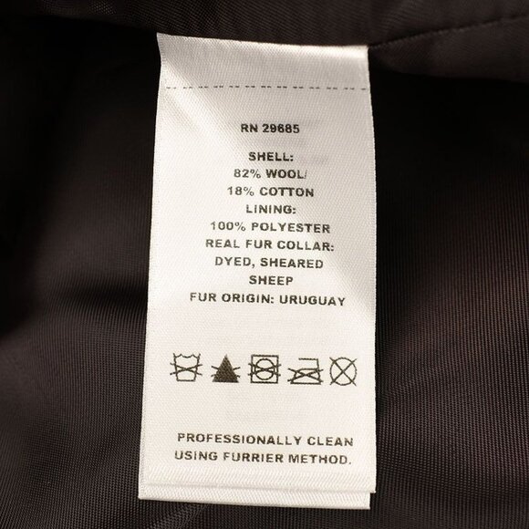 Pendleton Mens Solstice Canyon Brownsville Wool Blend Shearling Collar Coat XL - Picture 3 of 4